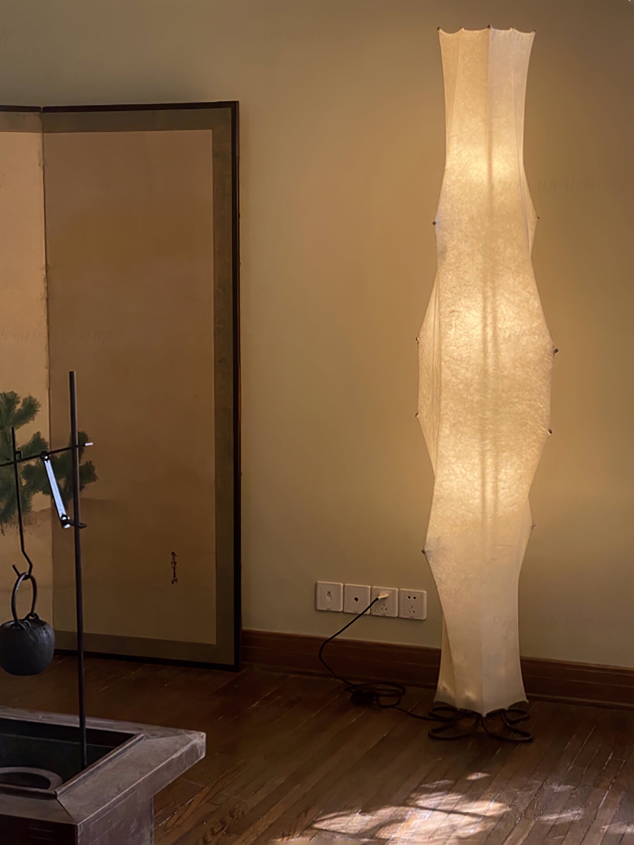 Twist Silk Floor Lamp