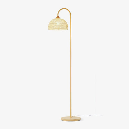 Rattan Arch Floor Lamp