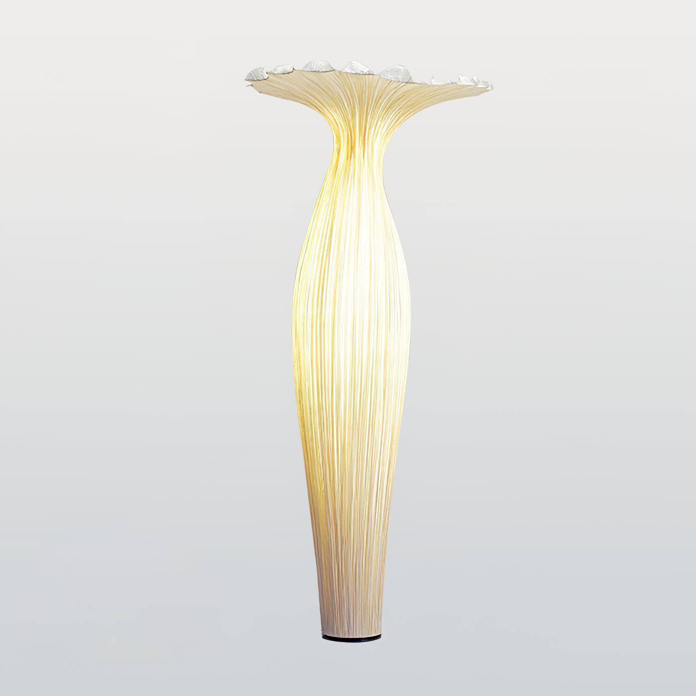 Stehlampe aus Stoff in Vase-Optik