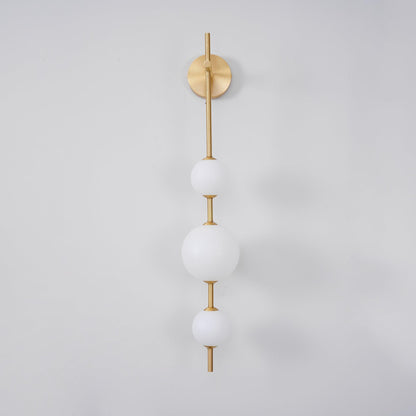 Vertical Globe Plug-in Wall Lamp