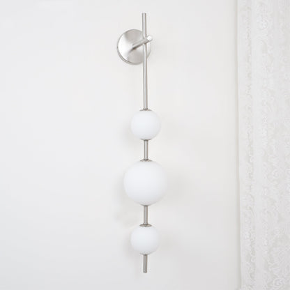 Vertical Globe Plug-in Wall Lamp