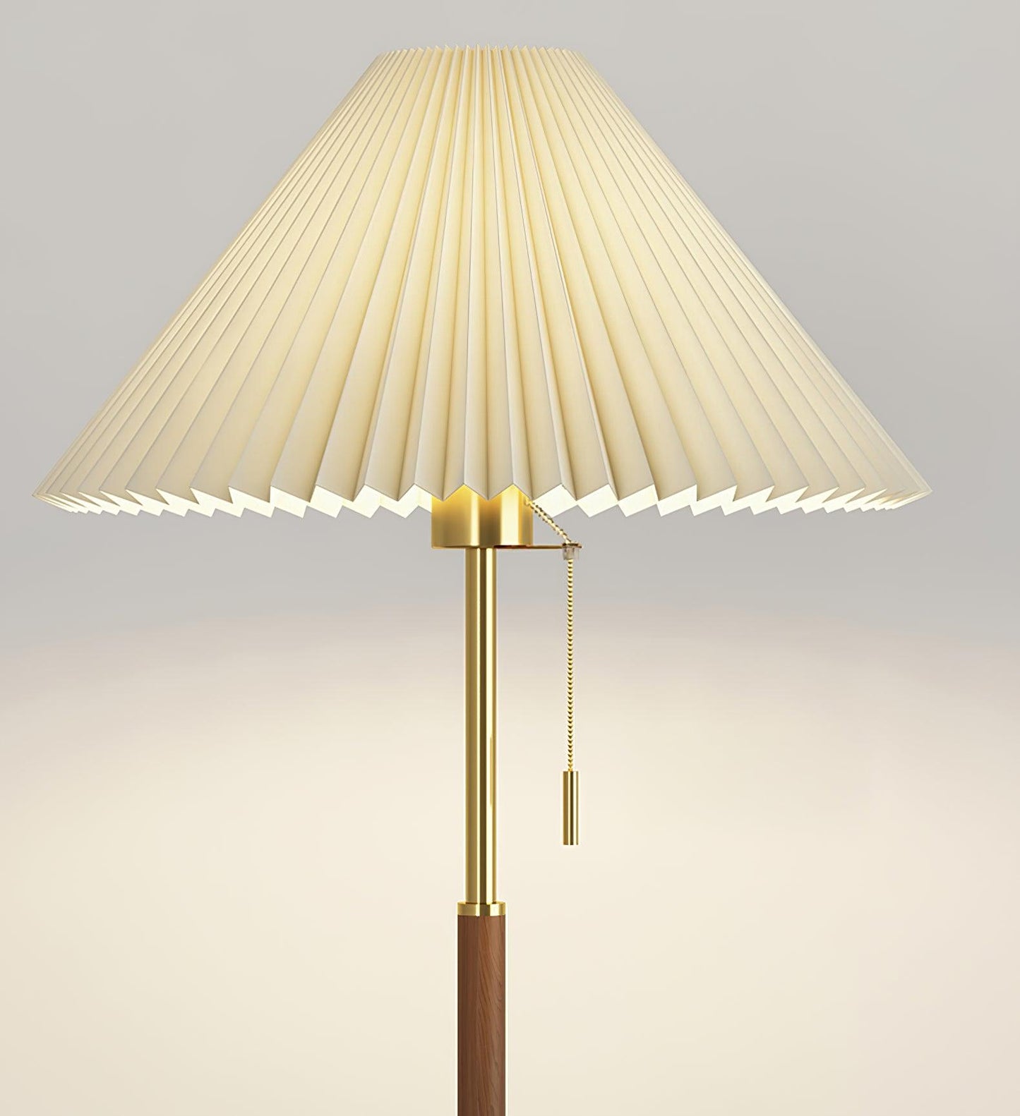 Vintage Pleated Floor Lamp