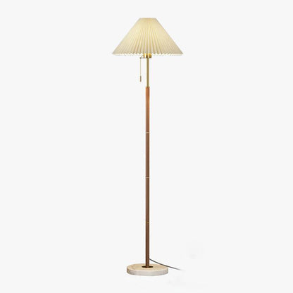 Vintage Pleated Floor Lamp