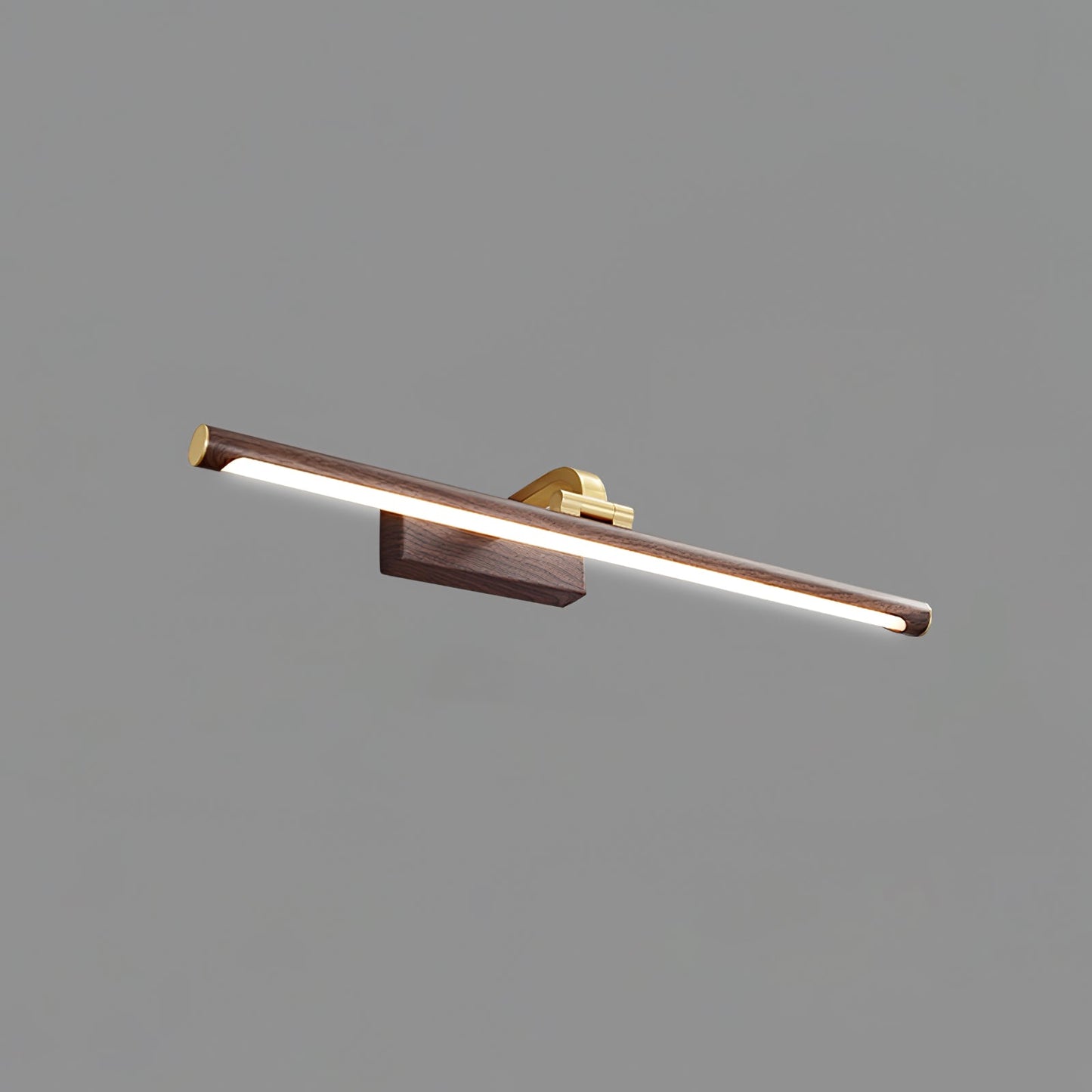 Walnut Color Linear LED Wall Light