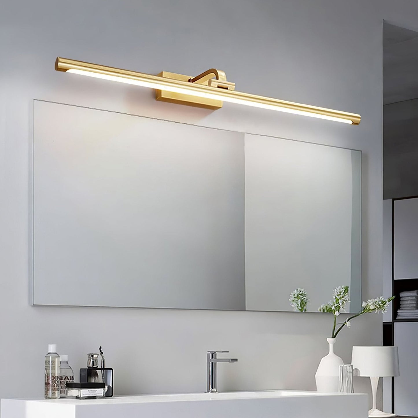 Walnut Color Linear LED Wall Light