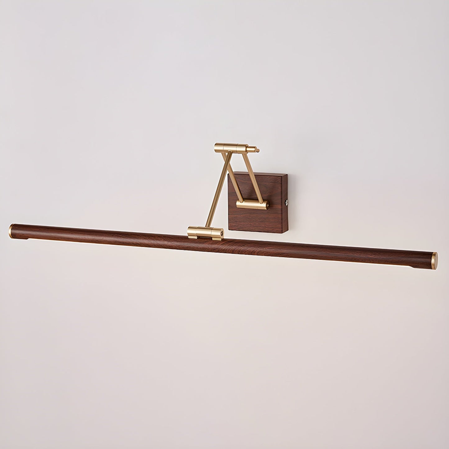 Walnut Color Linear Adjustable Wall Light