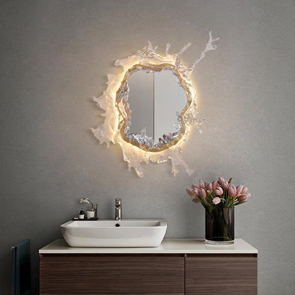 مصباح حائط بمرآة قطرة الماء 