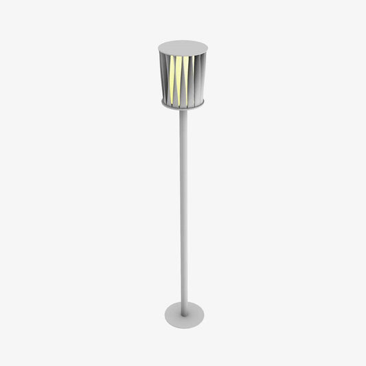 White Column Outdoor Light