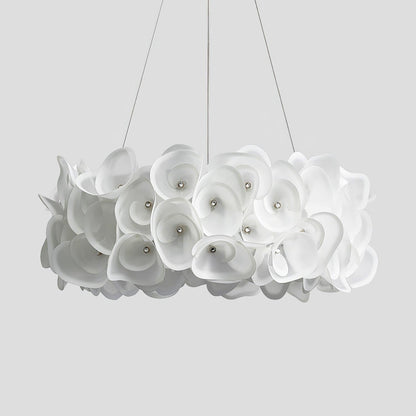 White Hydrangea Pendant Lamp