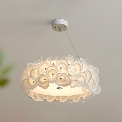 White Hydrangea Pendant Lamp