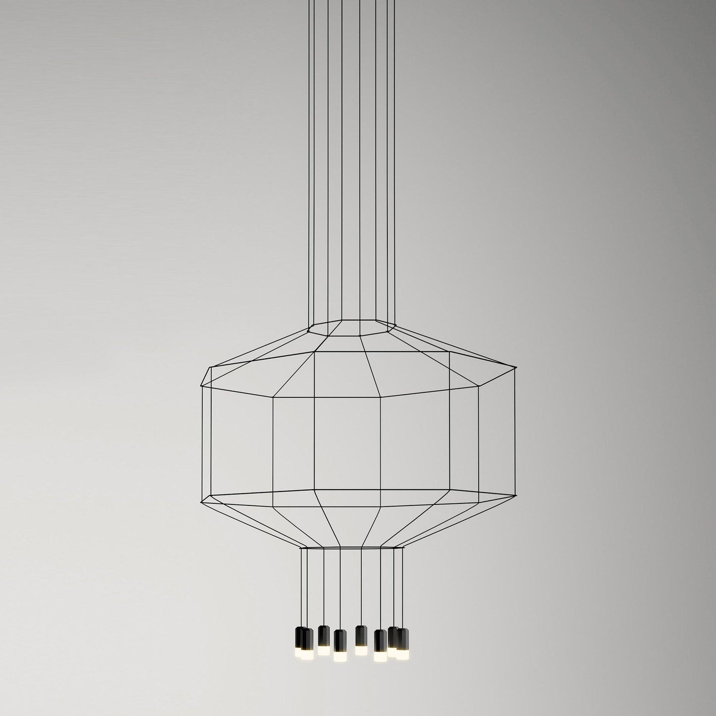 مصباح قلادة الخطوط الهندسية
