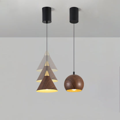 Wood Grain Pendant Lamp