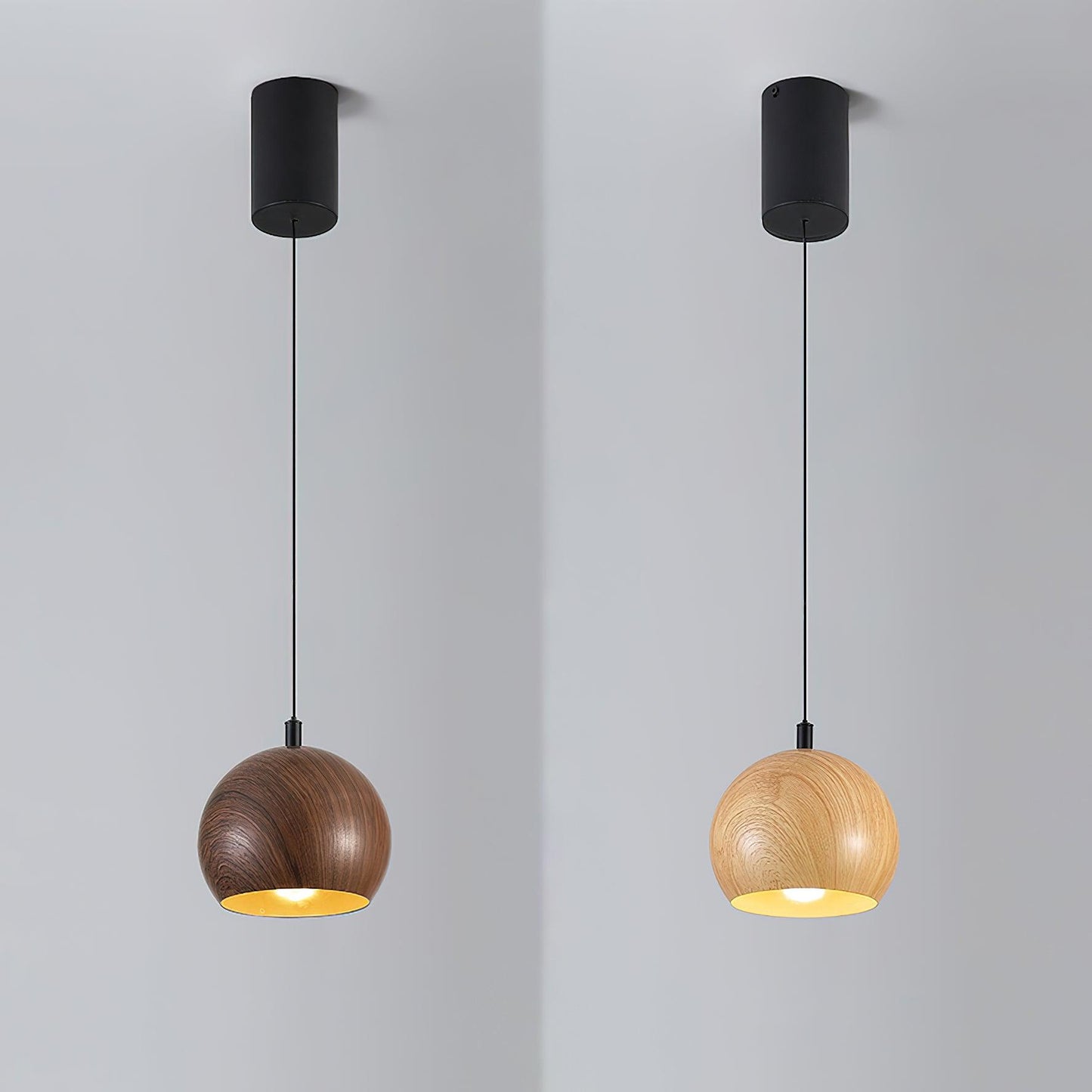 Wood Grain Pendant Lamp