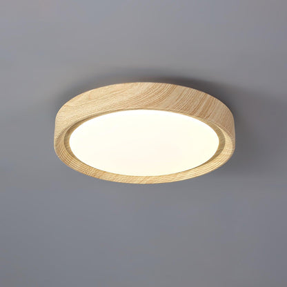 Wood Grain Round Ceiling Lamp