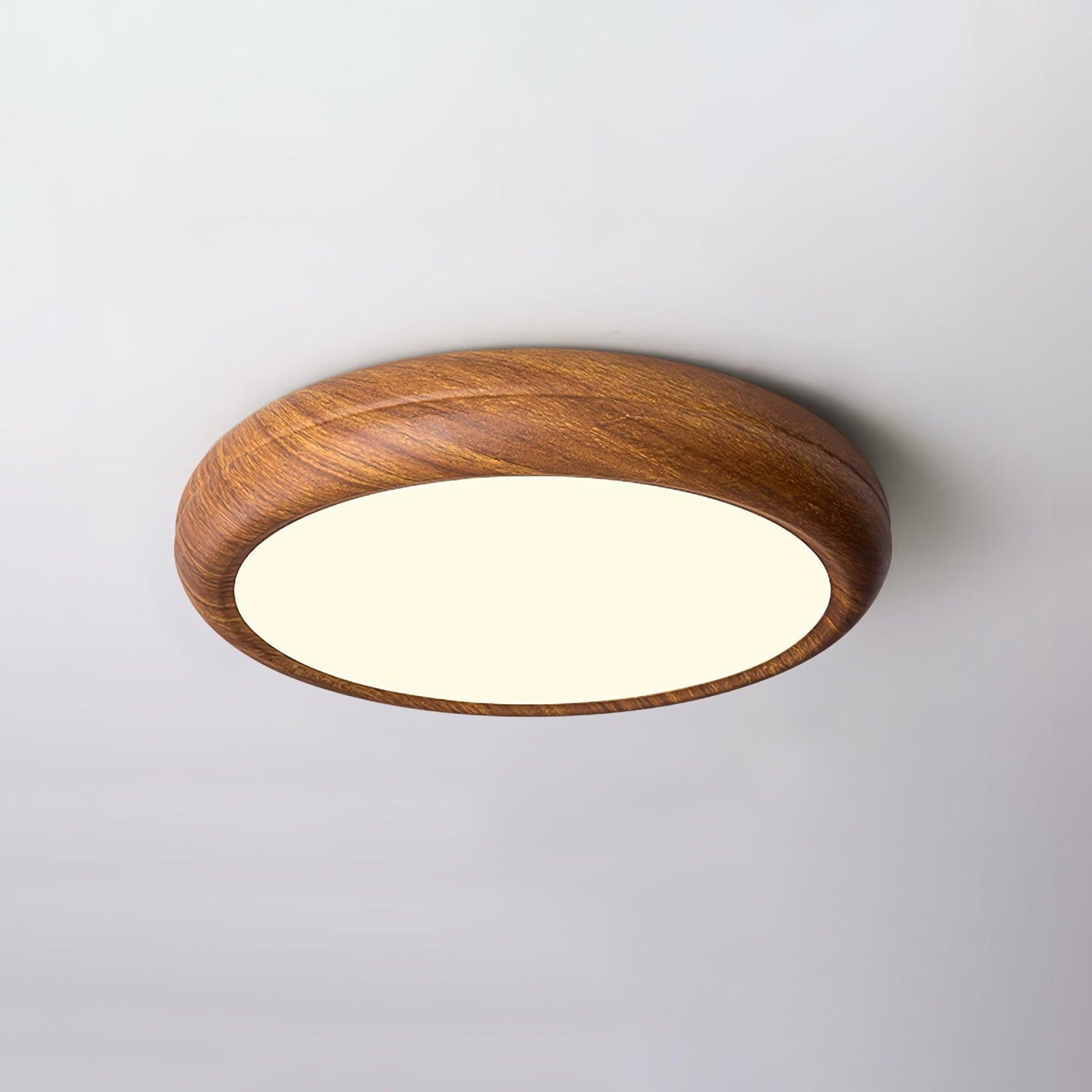 Wood Grain Round Ceiling Lamp