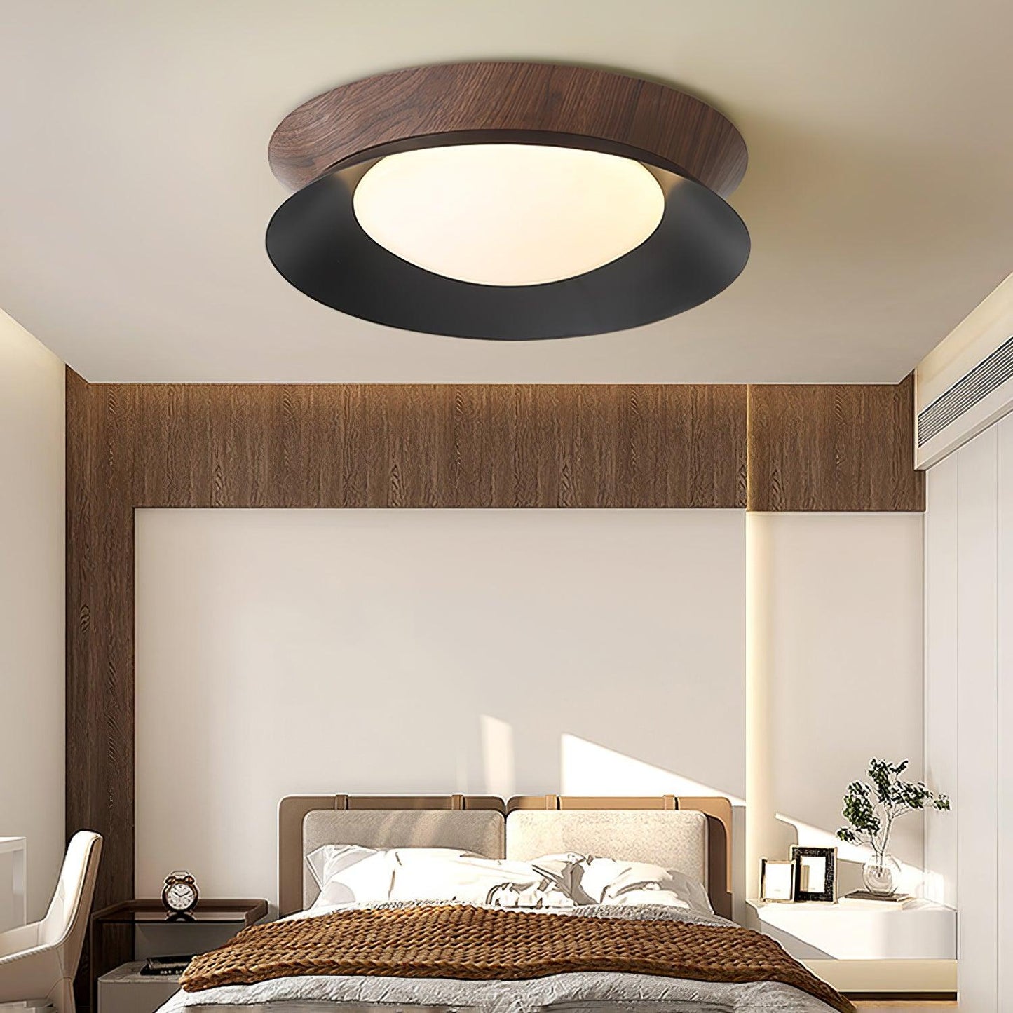 Double Half Round Ceiling Light