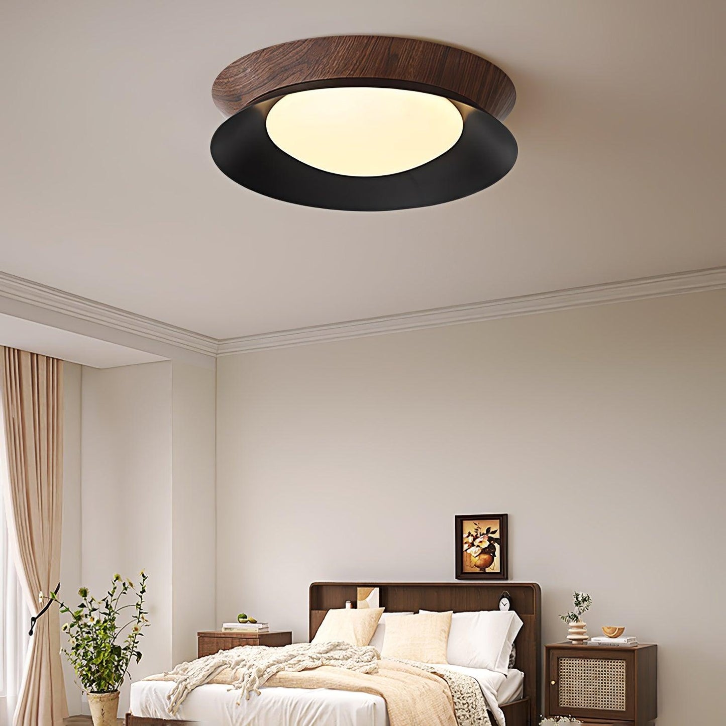 Double Half Round Ceiling Light