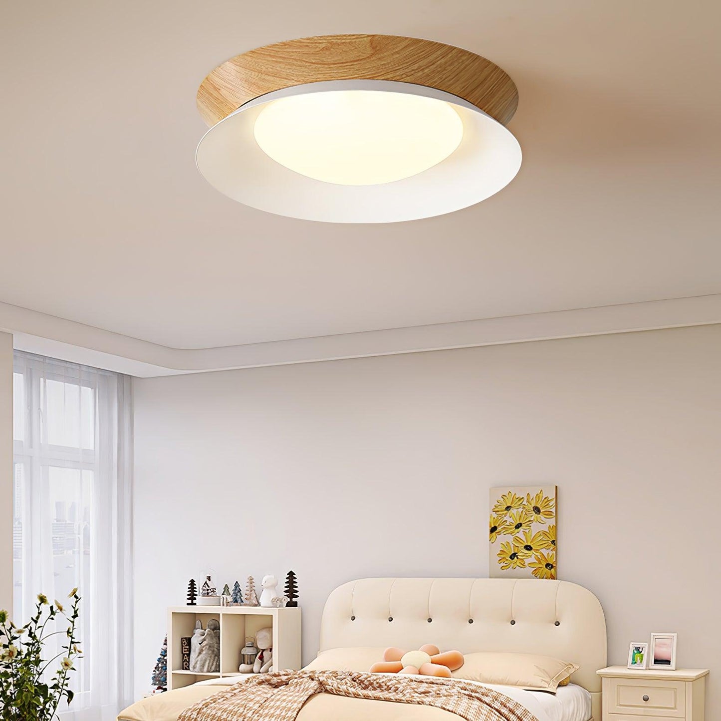 Double Half Round Ceiling Light