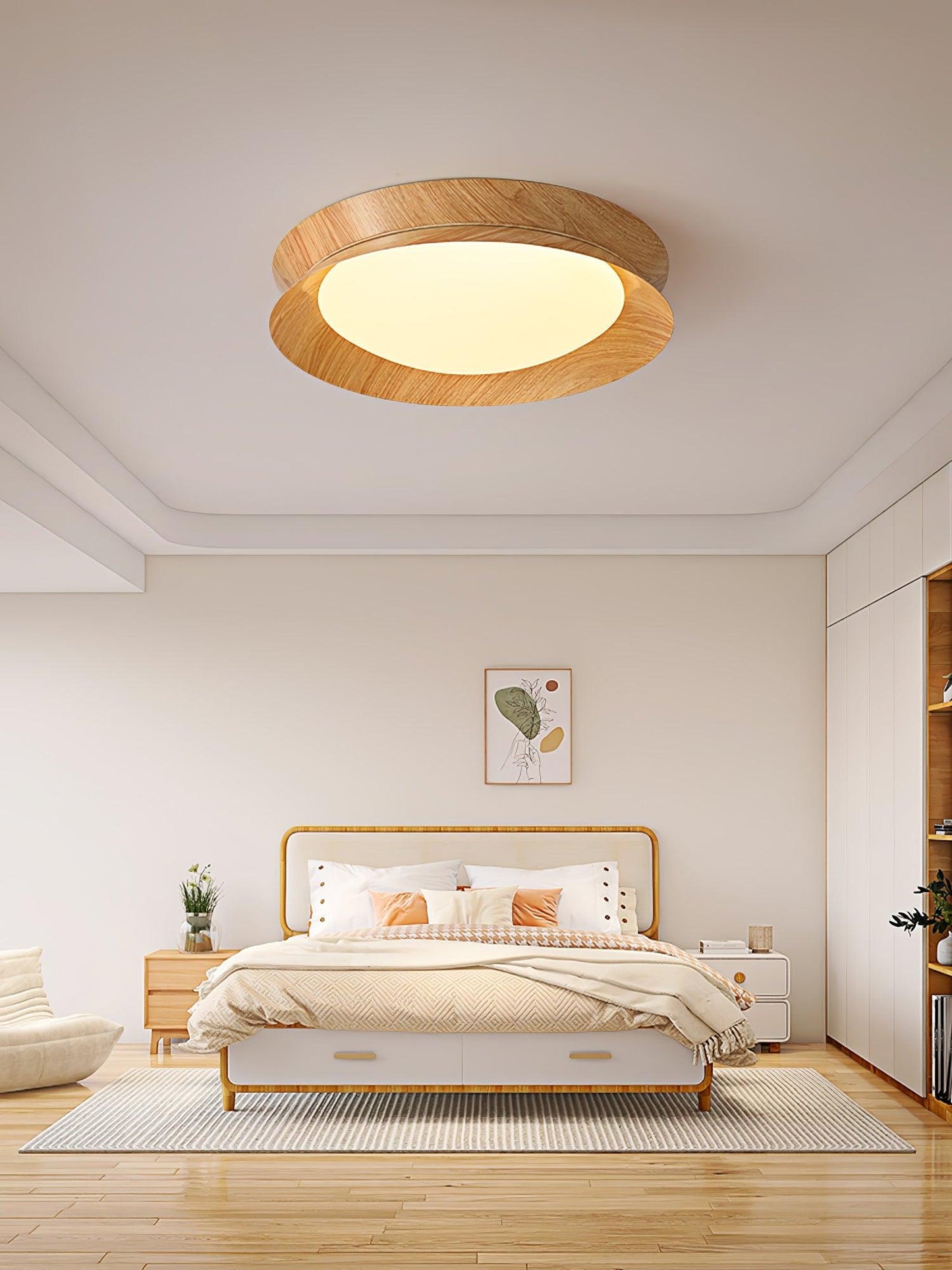 Double Half Round Ceiling Light