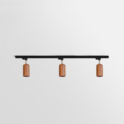 Wood Track Ceiling Lamp