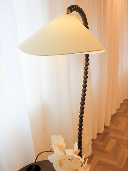 Wooden Bead Floor Lamp