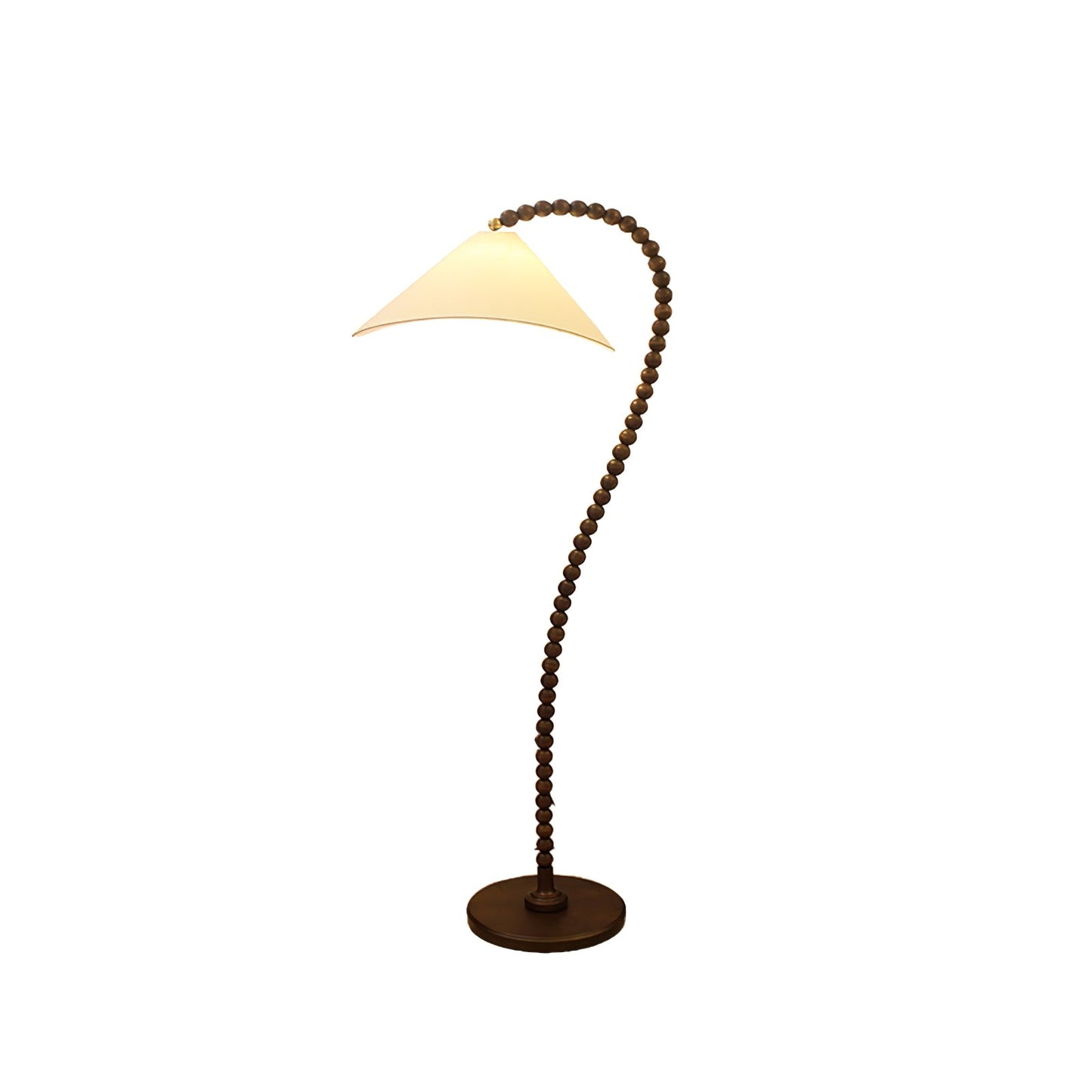 Wooden Bead Floor Lamp