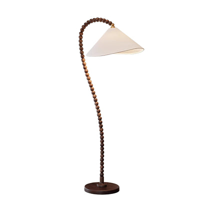 Wooden Bead Floor Lamp