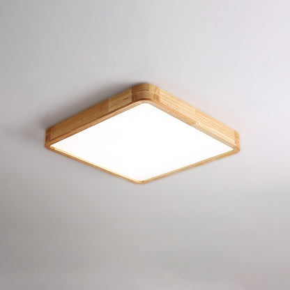 Wooden Geometric Ceiling Light