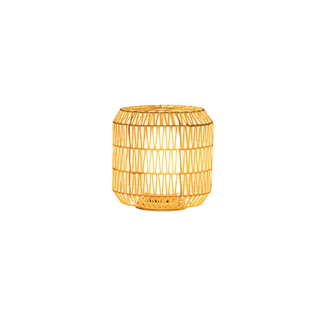 Geflochtene Rattan-Außenlampe 