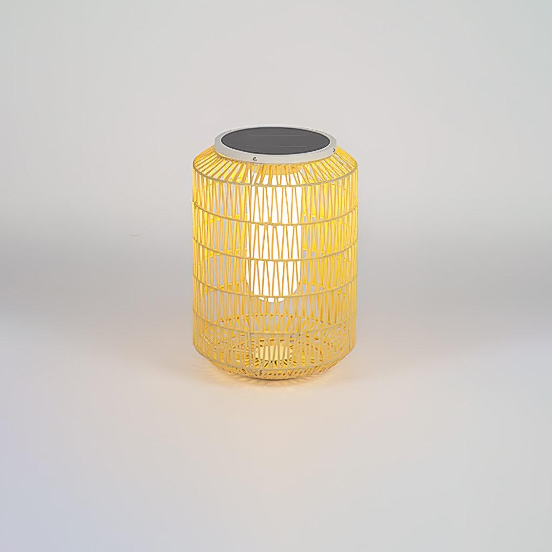 Geflochtene Rattan-Außenlampe 