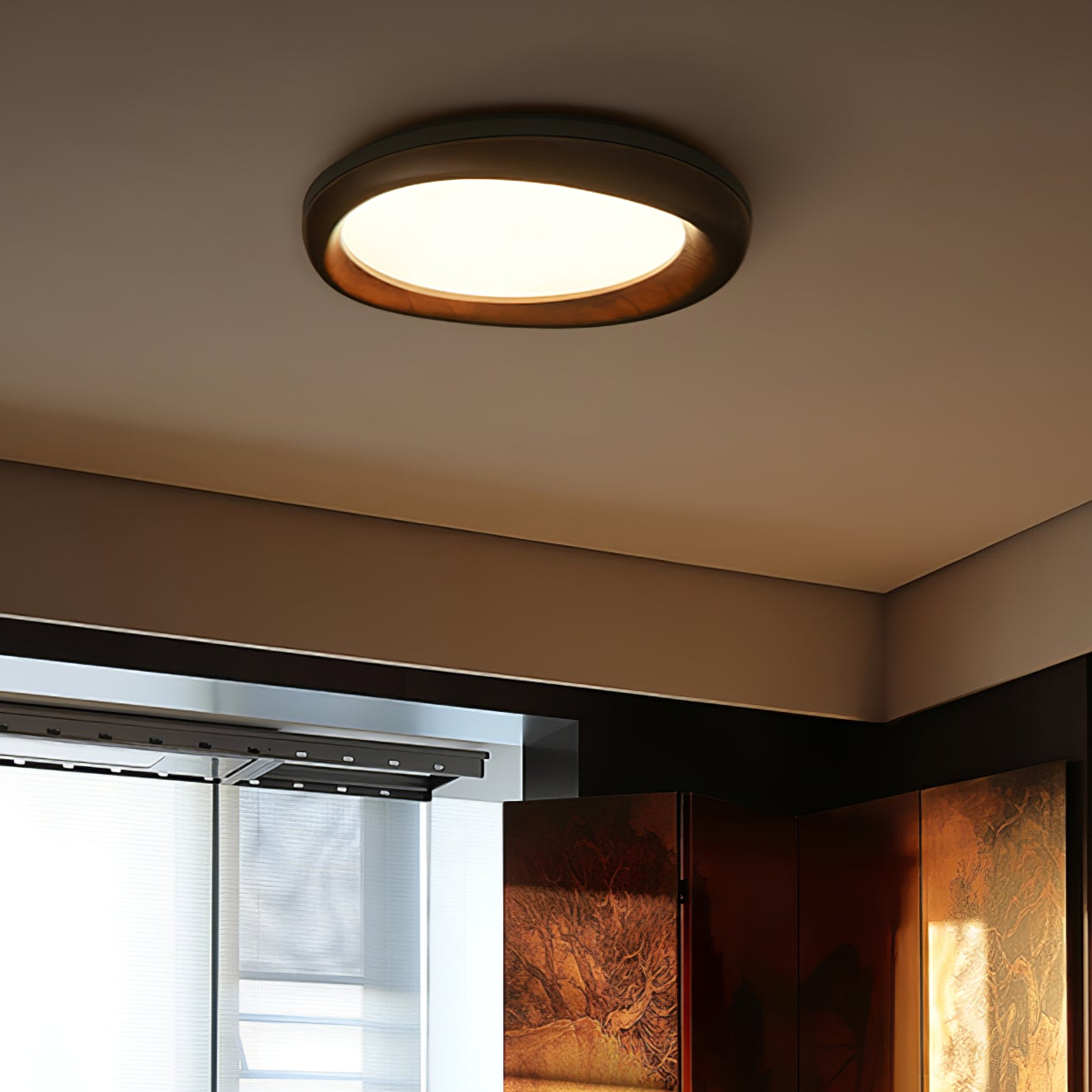 Zenova Wood Ceiling Light