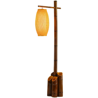 Zen Bamboo Tube Floor Lamp