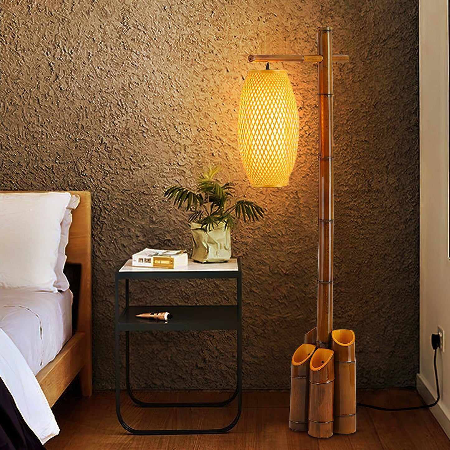 Zen Bamboo Tube Floor Lamp