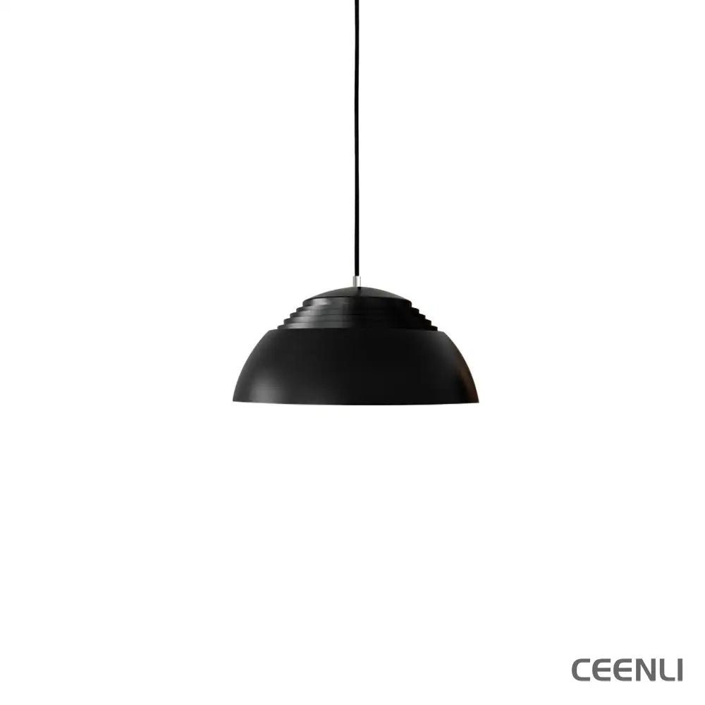 Abat Jour Pendant Lamp ∅ 14.7″ x H 7.1″ / Dia 37.5cm x H 18cm / Black Pendant light