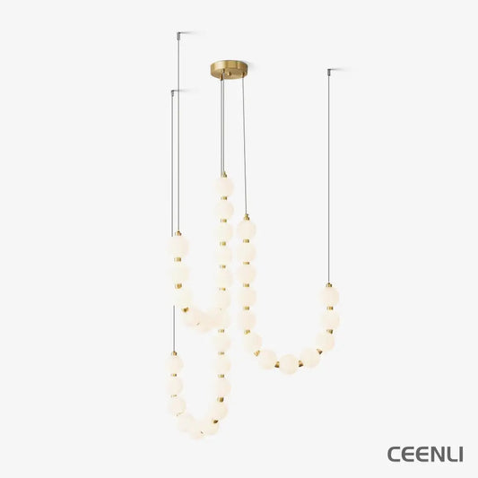 Acrylic Pearl Necklace Chandelier Chandelier