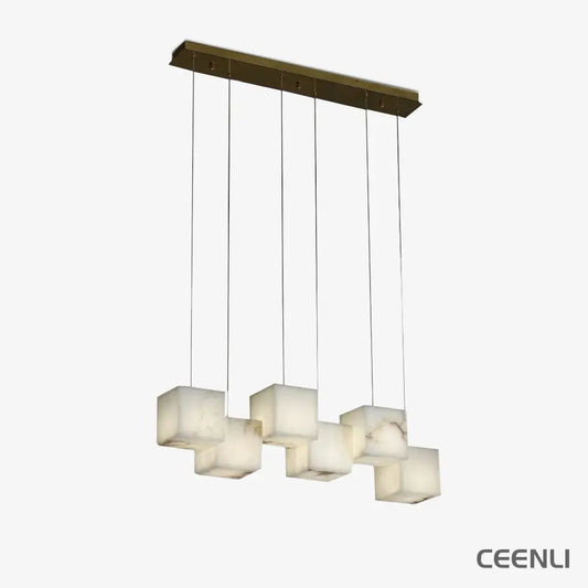 Alabaster Box Chandelier Chandelier