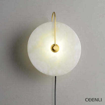 Alabaster LED Plug-In Wall Lamp Wall lamp