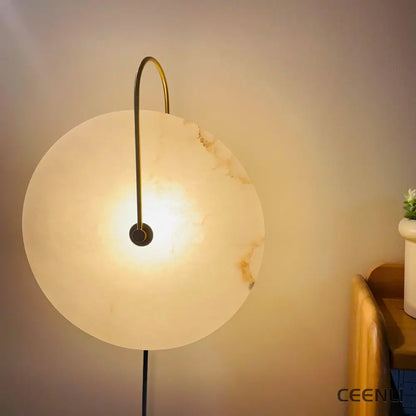 Alabaster LED Plug-In Wall Lamp Wall lamp