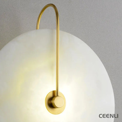 Alabaster LED Plug-In Wall Lamp Wall lamp