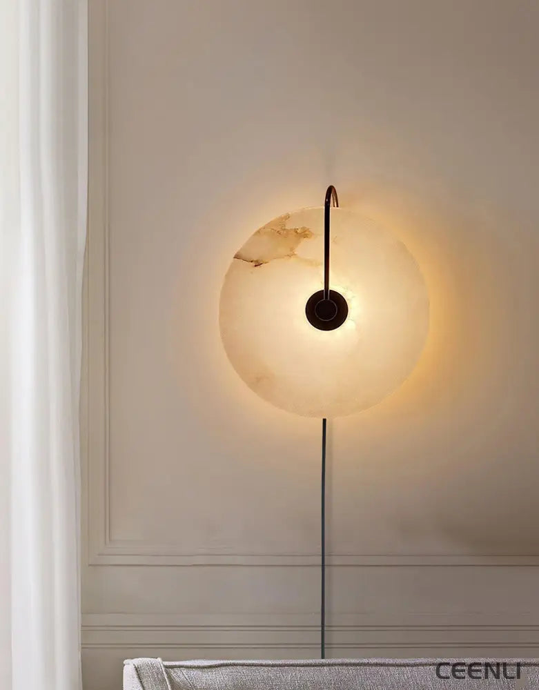 Alabaster LED Plug-In Wall Lamp Wall lamp