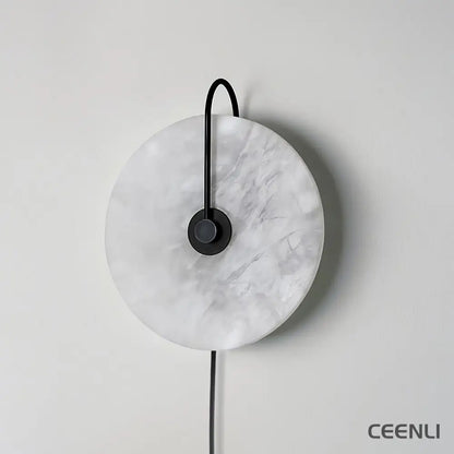Alabaster LED Plug-In Wall Lamp Wall lamp