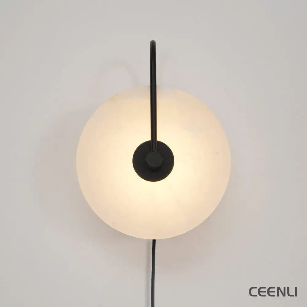 Alabaster LED Plug-In Wall Lamp Wall lamp