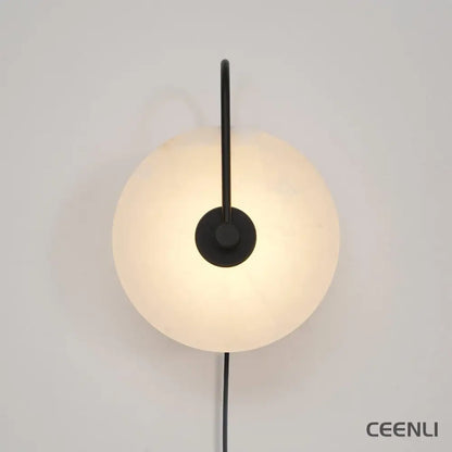 Alabaster LED Plug-In Wall Lamp Wall lamp