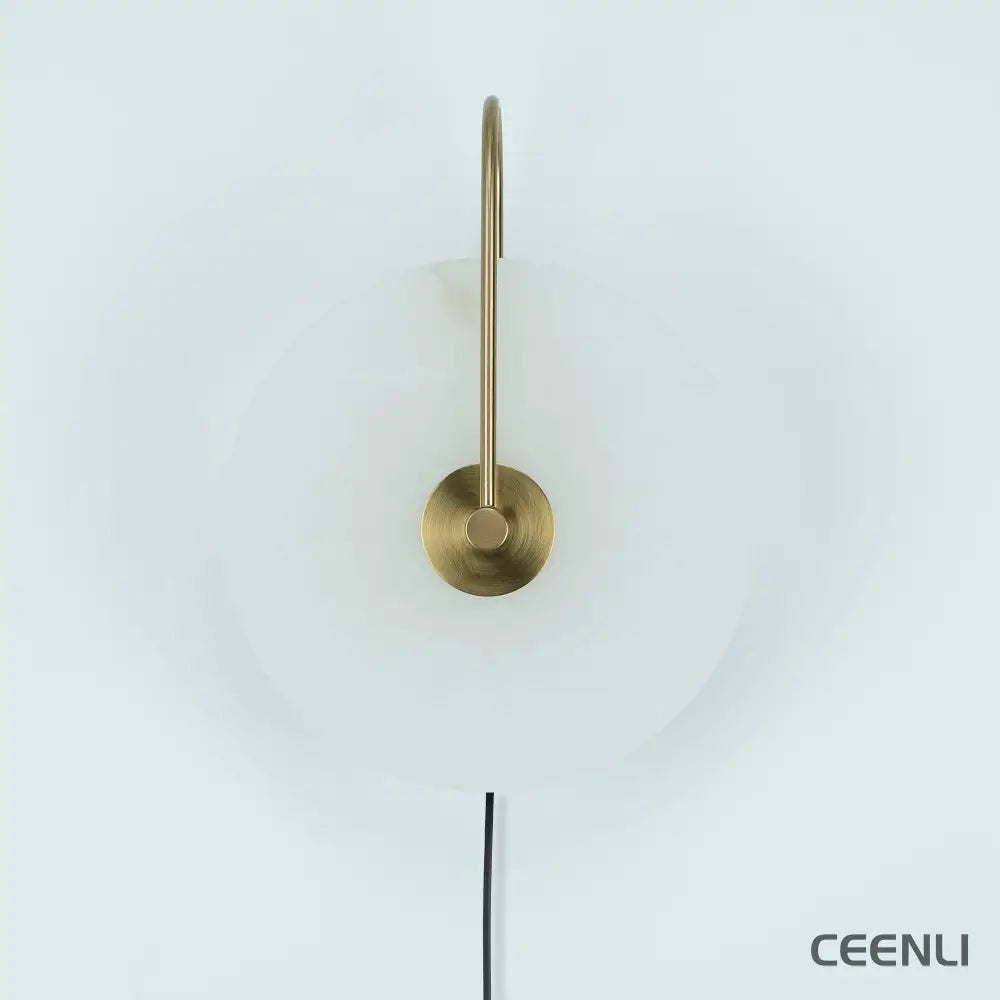 Alabaster LED Plug-In Wall Lamp Wall lamp