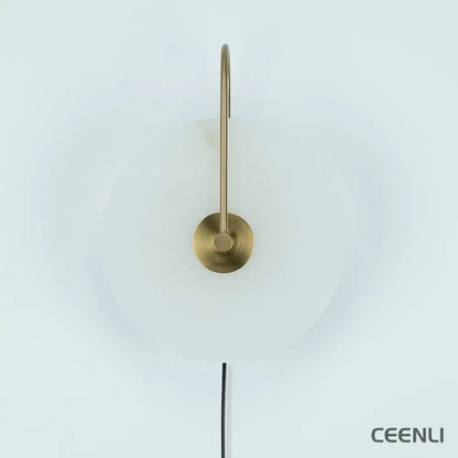 Alabaster LED Plug-In Wall Lamp Wall lamp