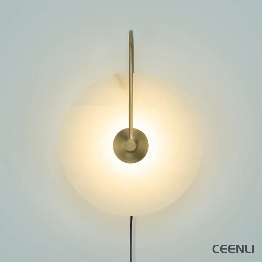 Alabaster LED Plug-In Wall Lamp Wall lamp