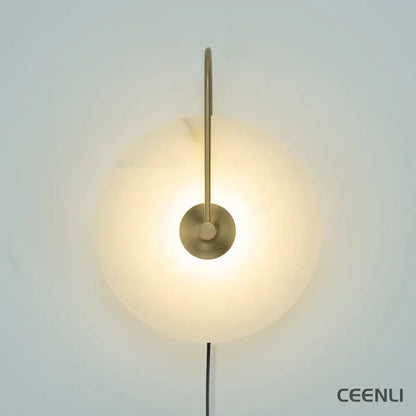 Alabaster LED Plug-In Wall Lamp Wall lamp