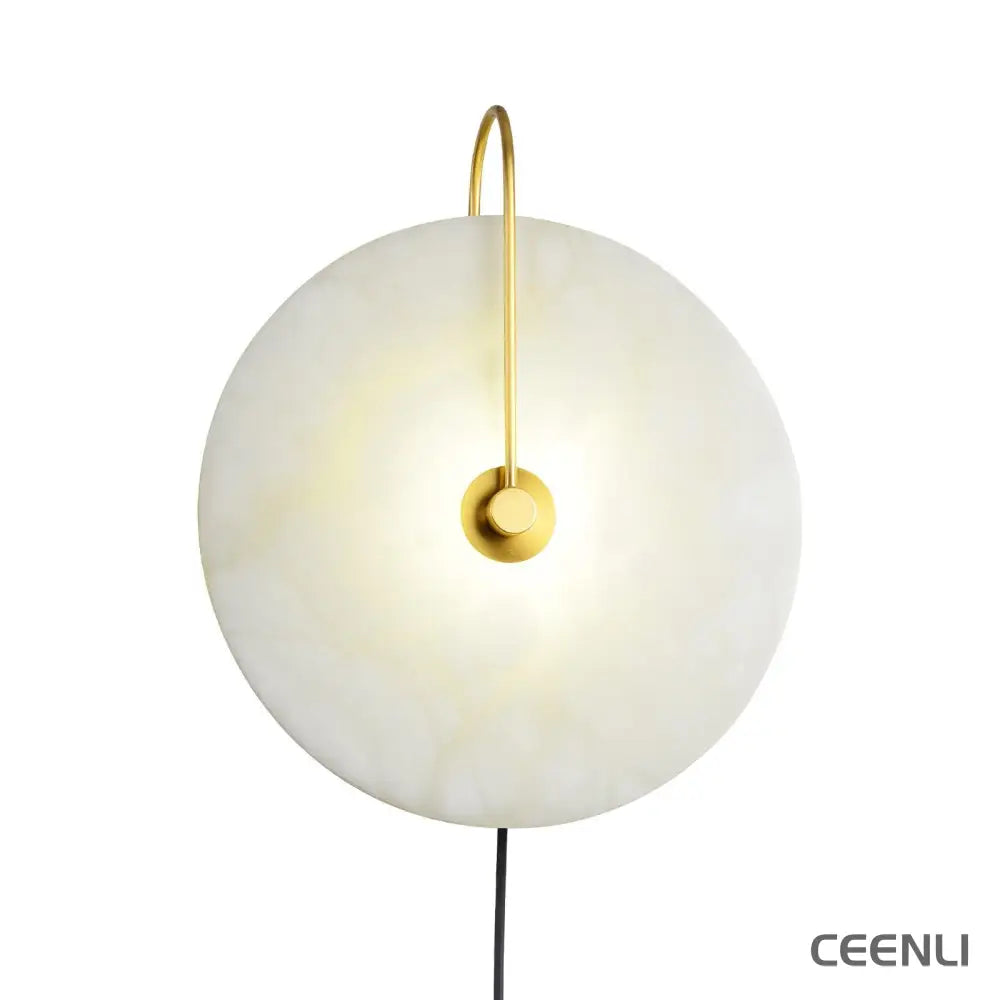 Alabaster LED Plug-In Wall Lamp Wall lamp