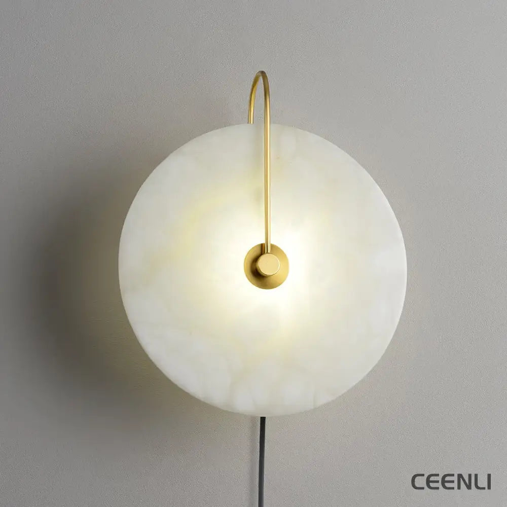 Alabaster LED Plug-In Wall Lamp Wall lamp