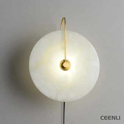 Alabaster LED Plug-In Wall Lamp Wall lamp